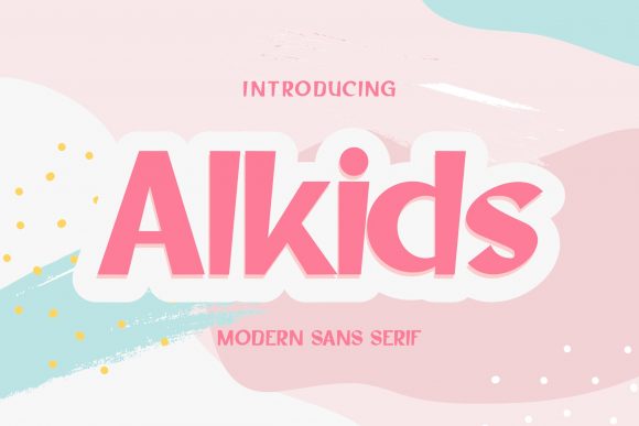 Alkids: A Playful Display Font