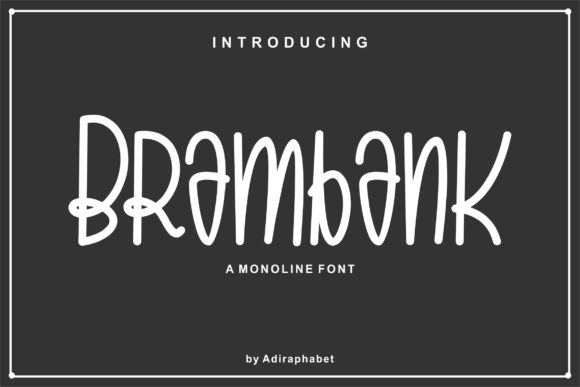 Brambank: A Bold Display Font for Creative Campaigns