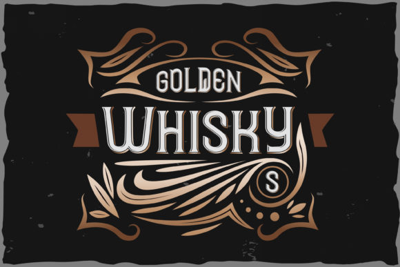 Golden Whisky: A Bold Font for Impactful Campaigns