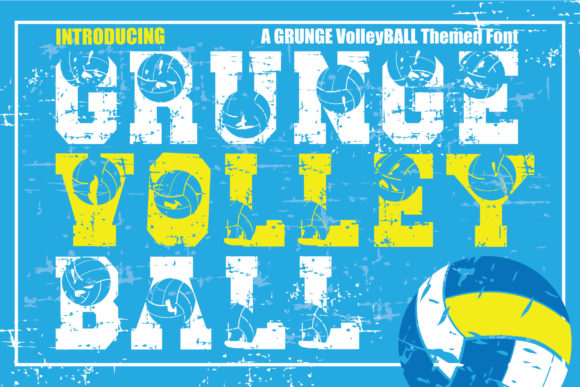 Grunge Volleyball Font