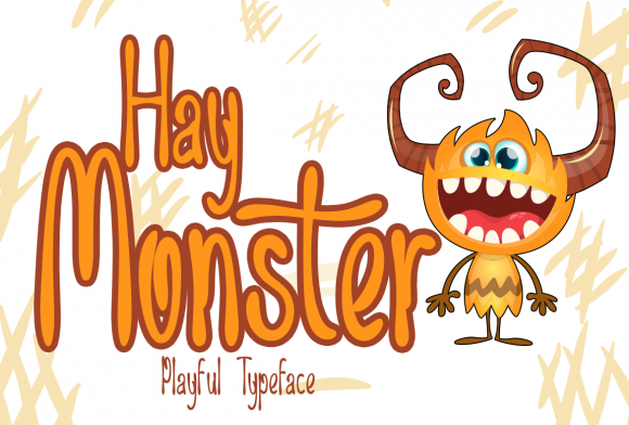 Hay Monster Font for Creative Makers