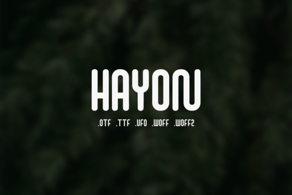 Hayon: A Versatile Display Font