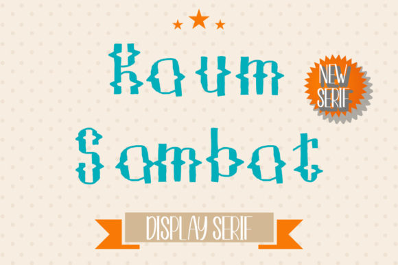 Kaum Sambat: A Bold Display Font