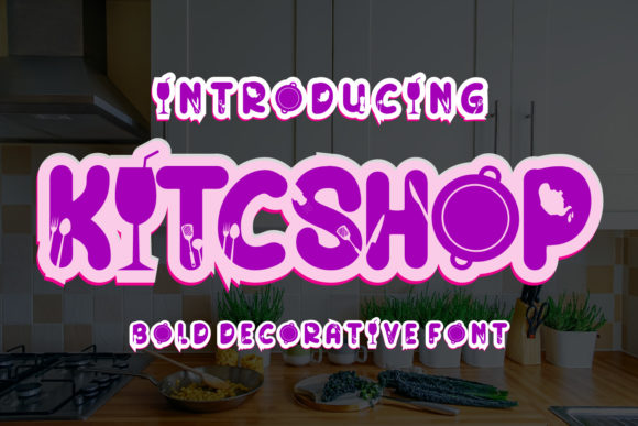 KitcShop: A Bold Font for Creative Projects