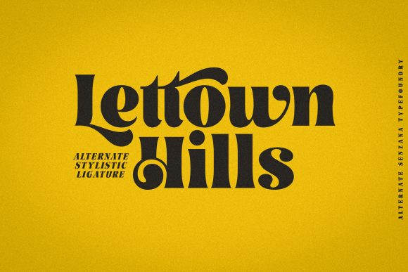 Lettown Hills Font for Editorial Design