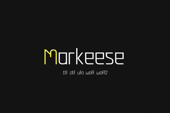 Markeese: A Sharp Display Font
