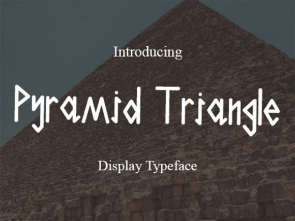Pyramid Triangle Font for Creative Projects