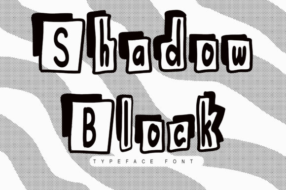 Shadow Block: A Bold Typographic Statement