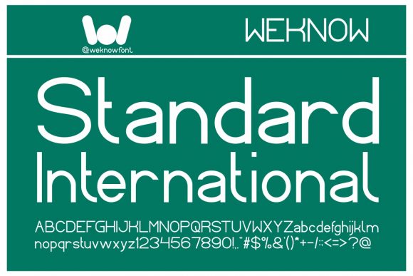 Standard International: A Clean Display Font